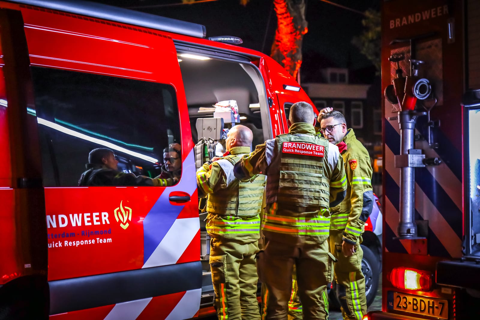 Het Quick Response Team van de brandweer kwam uit voorzorg ter plaatse, maar hoefde uiteindelijk niet in actie te komen.